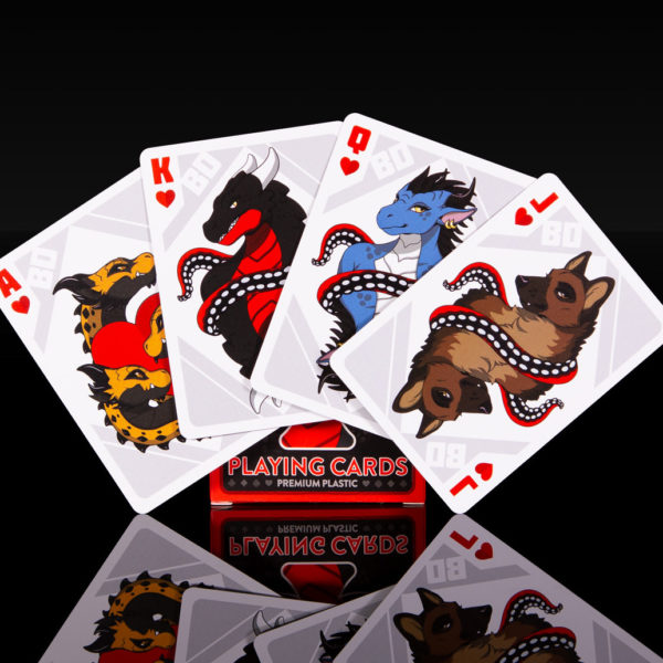 bad dragon playing cards faces